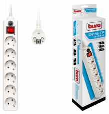 Сетевой фильтр Buro 600SH-1.8-W белый